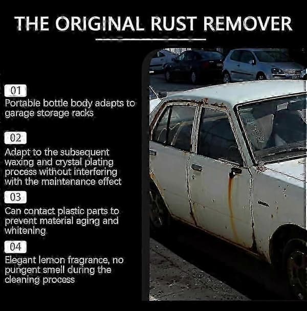 Rust- og ridsefjerner spray til metalbiler A