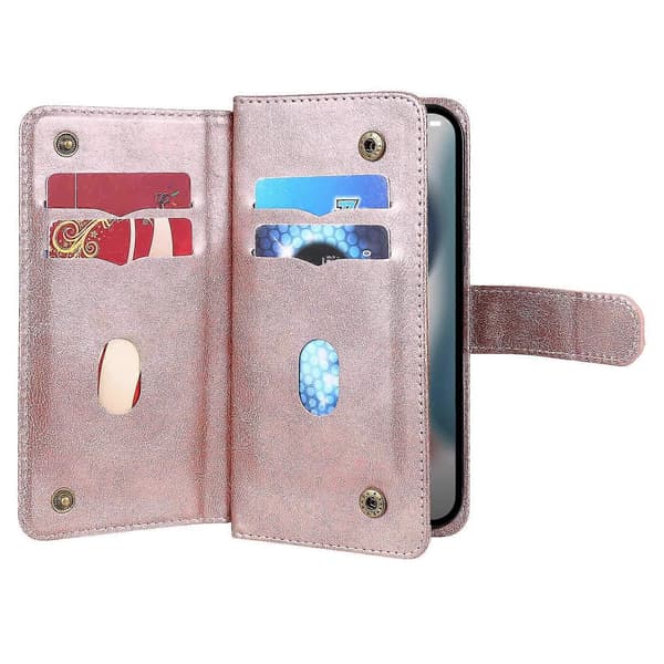KT Multi-functional Series-1 for iPhone 14 Plus 6.7 inch PU Leather Wallet Case Stand Full Protection