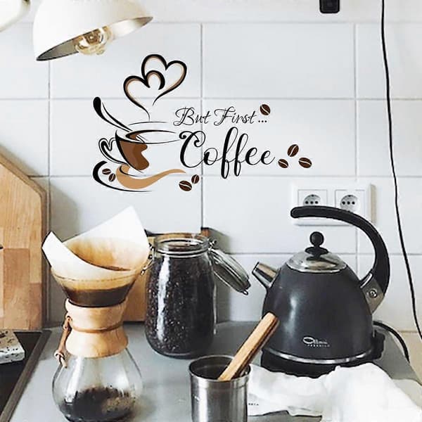 Kaffekopp Engelsk Väggdekal A