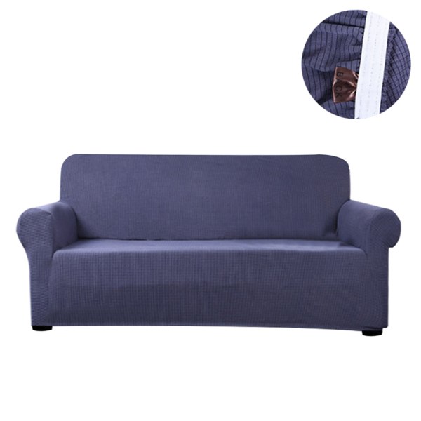 Settee Coat Soft Checks Fleece Universal Solid Color Sofa Cover