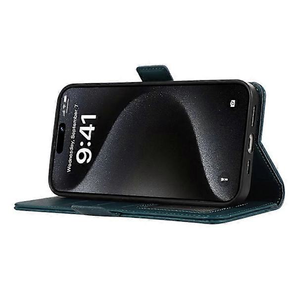 ABEEL Kompatibel med iPhone 16 Stativfodral RFID Läder Plånboksfodral A