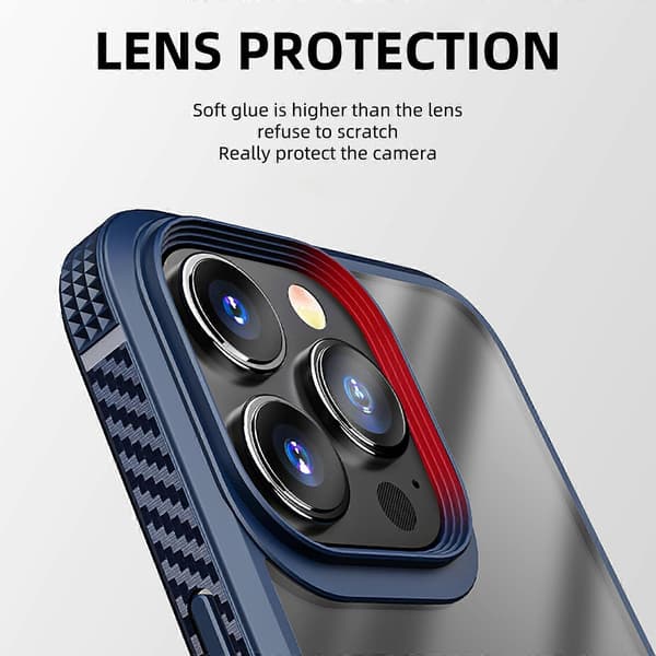 För iPhone 14 Pro iPAKY Stötsäkert PC + TPU Skyddsfodral Lila