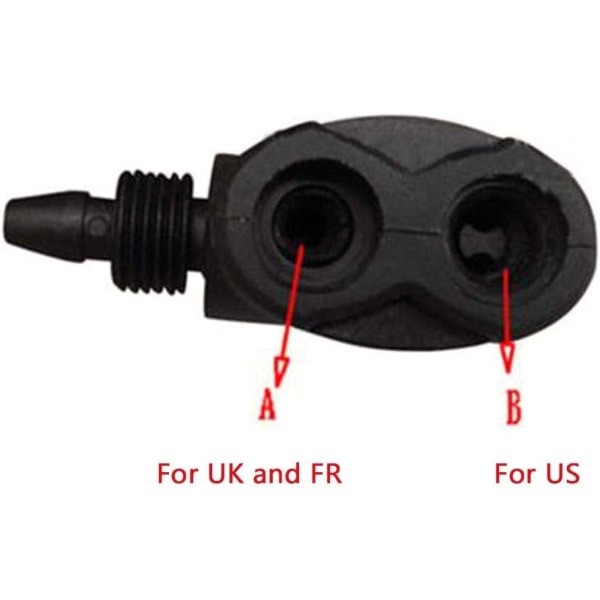 2 stk. Dobbelt Hoved Luftpumpe Ventil Adapter, Universal Cykel