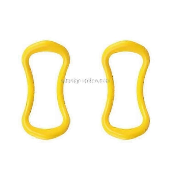 2 st PP Slät Yoga Cirkel Fascia Stretching Ring Pilates Motståndsring A