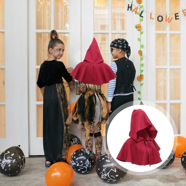 Tillbehör Medeltida Huva för Halloween Cosplay Hatt A