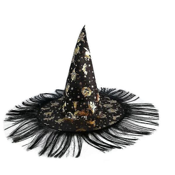 2st Halloween Barn Vuxen Peruk Hattar Häxhattar A