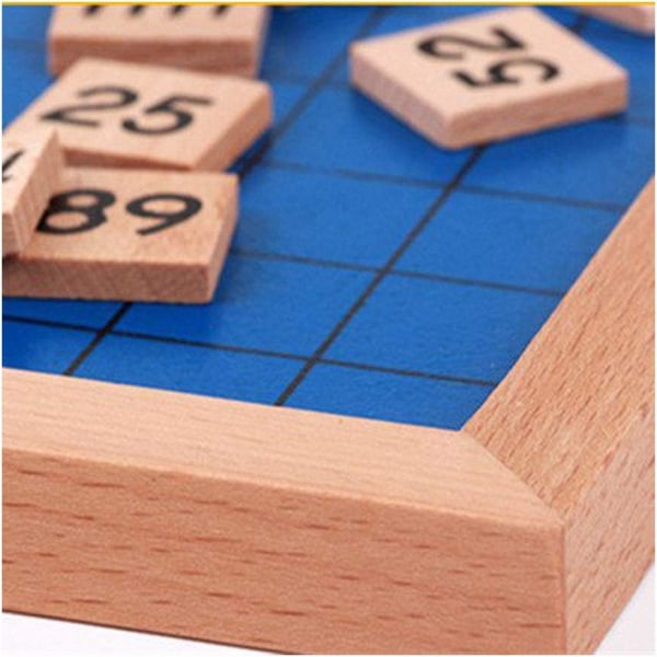 Sipobuy Wooden Toy Hundre Board Montessori Math 1-100 nummer i rad Trä pedagogiskt spel för barn med förvaringsväska