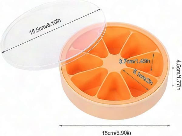 Let at frigive orangeformet isterningbakke A
