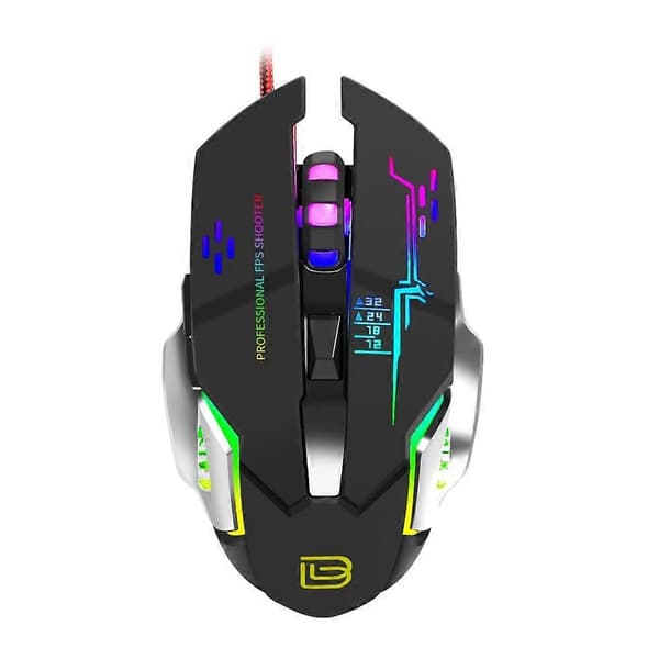 RYRA Professionel Kablet Gaming Mus 6 Knapper 3200DPI LED Optisk Baggrundsbelyst USB Computer