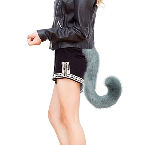 Faux Fur Cat Fox Costume Tail Juhlapuku 80cm