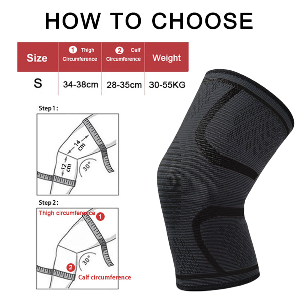 Knee Brace, Knee Compression Sleeve Support for Men and Women,