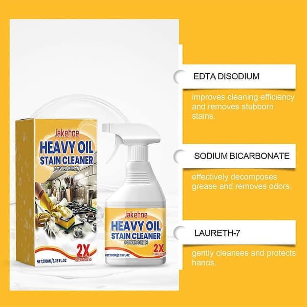 Ren Köksoljefläckspray, Köksrengöringsmedel för tung olja 100 ml A