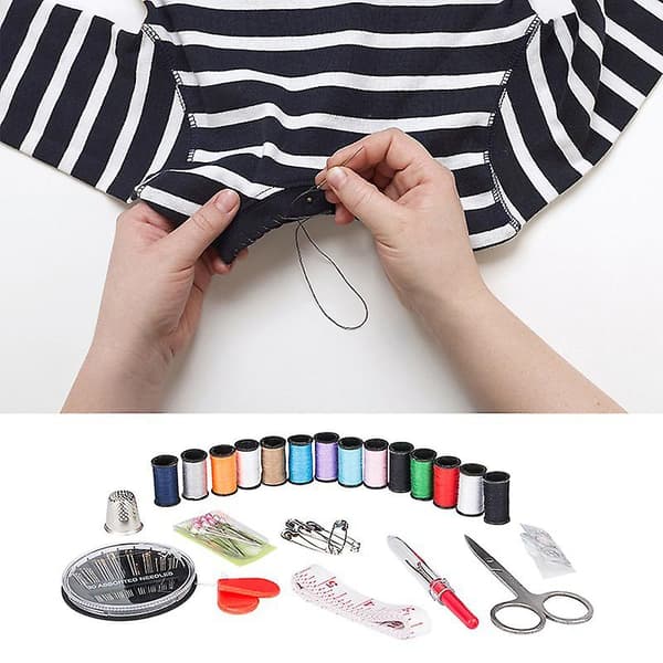 Reisesett 68 deler DIY Premium Sysaker Mini Sysett for Hjem Reise Ny A