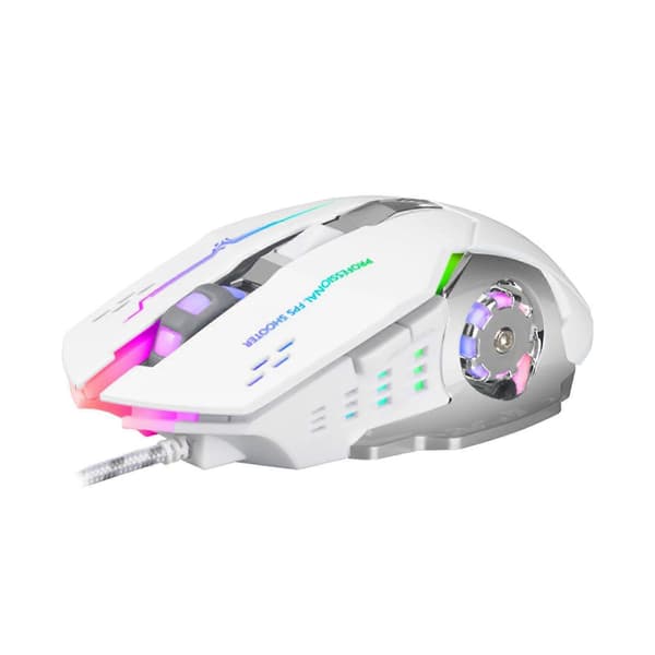 Profesjonell trådløs/kablet spillmus 6 knapper 3600 DPI LED optisk USB-datamaskin
