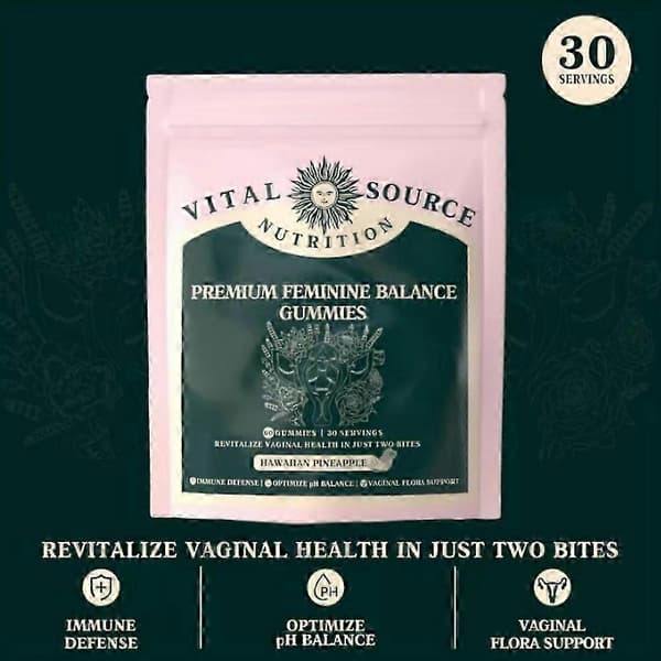 1-5X Feminine Balance Gummies 60 Count Nutrition Gels & Chew A