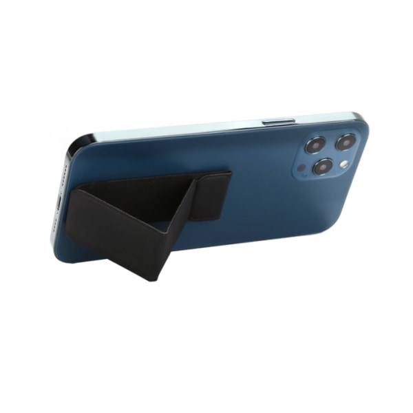 2 stk Paste-Type mobilt foldeholder, kompatibel med iPhone Samsung og de fleste smartphones, tablets og andre enheder (blå+sort)