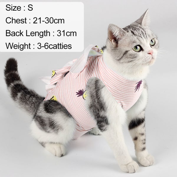 1pcs pet print cat spay/neuter suit weaning postoperative suit