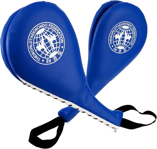 2-pack Taekwondo sparkkuddar, hållbara slagkuddar, mål TKD Karate kampsport slagmål kickboxningsträning, blå
