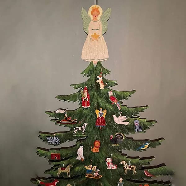Træ julepynt personliggjort til julefester, god gaveidé A