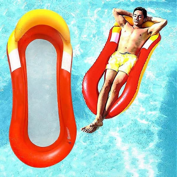 Oppustelig Tanning Pool Lounge Float Vand Hængekøje Pool Rafts Floaties til Sommer Strand Hav 25-26 A