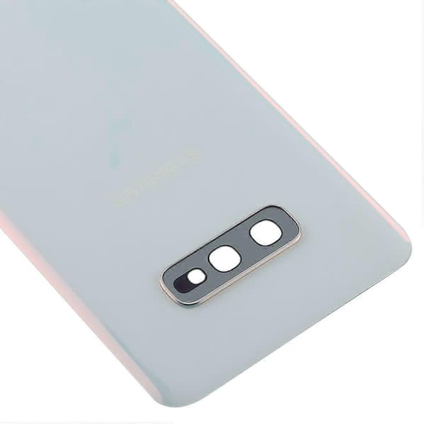 Batteribaksida med kameralins för Samsung Galaxy S10e (vit)
