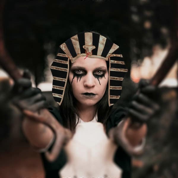 Halloweenhatt egyptisk farao hodeplagg for kostymetilbehør i tøy A