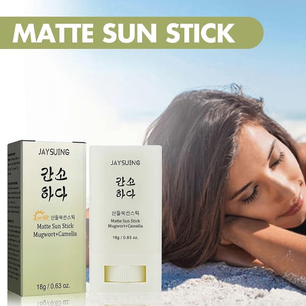 Matt UV-skyddsstift, återfuktar, reparerar, blockerar UV-strålar, sommarhudvård, 18g A