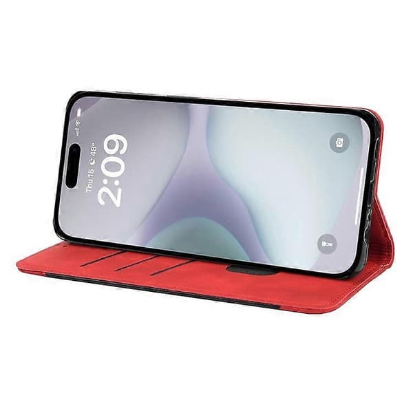 Kompatibel med iPhone 16 Plus Fodral PU Läder Stötsäkert Skydd Plånboksfodral A