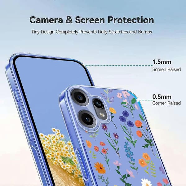 Blomstermønster Malet TPU Telefoncover til Nothing CMF Phone 2 Pro