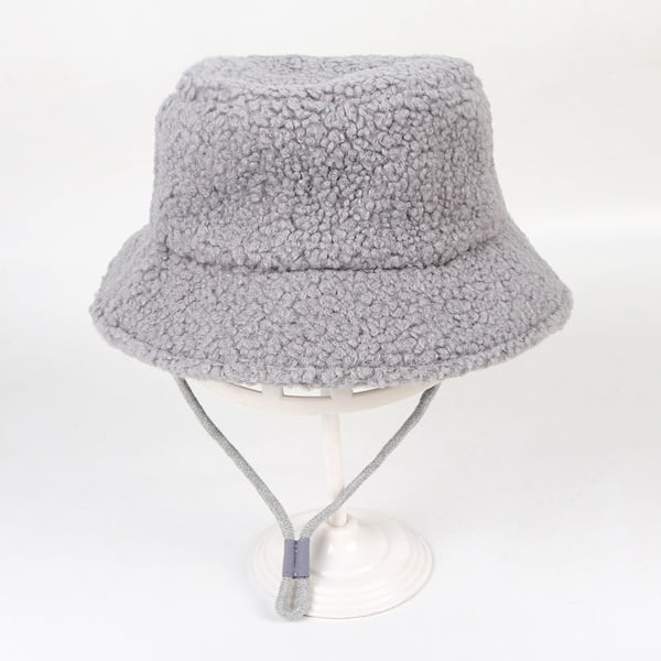 Unisex Toddler og Baby Vinterhue, Sød Lammeuld Pot Hat Solid