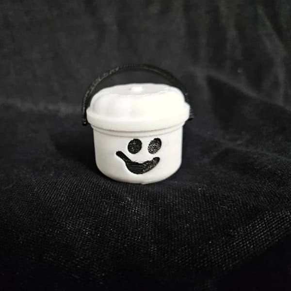 Græskar Mini Kurv Bærbar Græskar Slikbeholder med Låg til Trick or Treating A