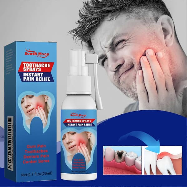 Instants Tandpine Lindring Spray Urteingrediens til Kvinder Mænd A
