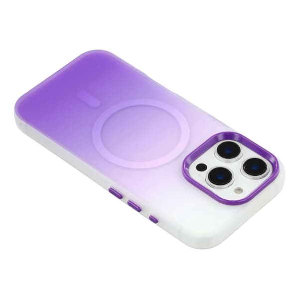 For iPhone 16 Pro-deksel kompatibel med MagSafe Gradient Frosted Design PC + TPU telefondeksel