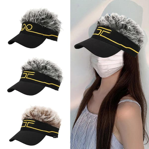 Halloween Hårete Hatt Hodeplagg Svart Mytisk Hodeplagg for Parykker Spøk Halloween Svart Mytisk Tegneserie Hatt Hodeplagg A