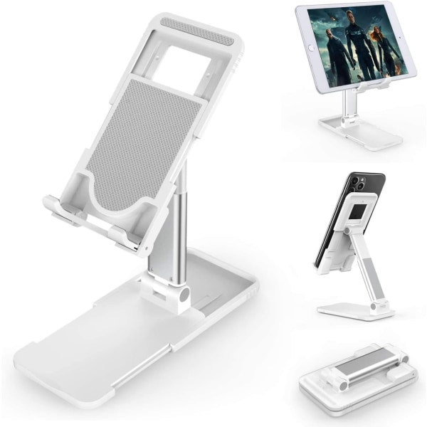 Telefonholder Tabletholder Foldbar og justerbar og bærbar bordholder Desktoptelefonholder Kompatibel med alle mobiltelefoner/iPad/Nintendo