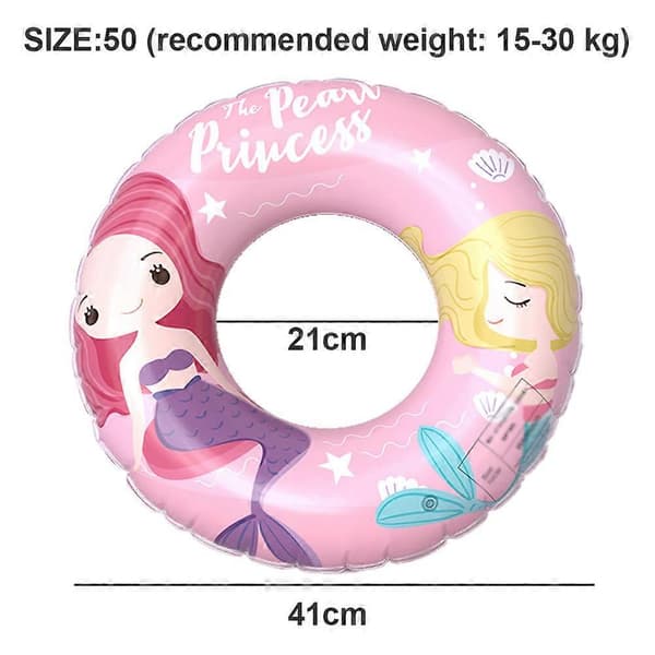 Oppustelig tropisk blade svømmering pool flyder-pink-50 A