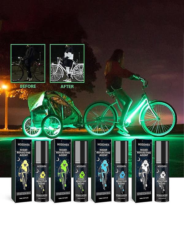 Nattreflekterande spray Utomhussäkerhet Reflekterande Anti-olycka Cykling Löpning A