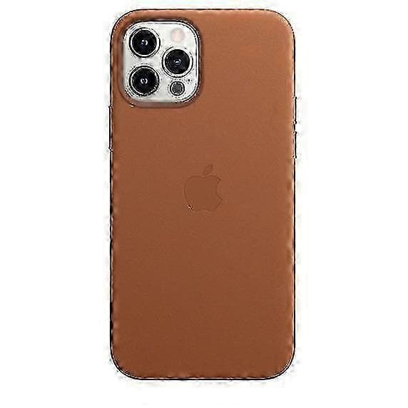 Lædertelefoncover til iPhone 12/12 Pro lædercover med Magsafe (Saddle Brown)