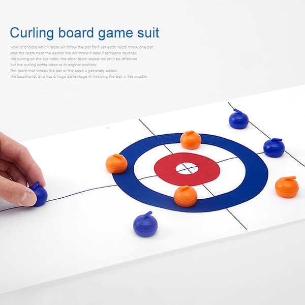 Børnebordplade Curling Spil Intelligens Oplysning Desktop Perlelegetøj til Indendørs A