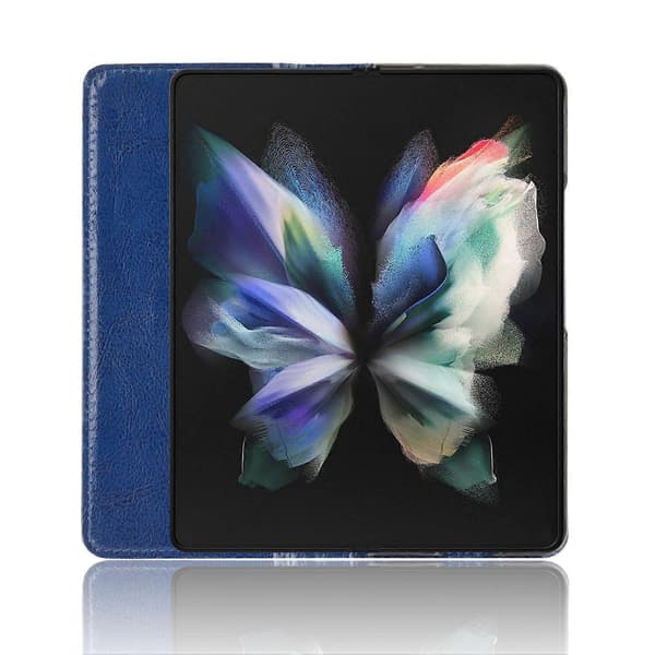 Folio Flip Auto-Absorberet Retro Læderpung Telefoncover til Samsung Galaxy Z Fold3 5G
