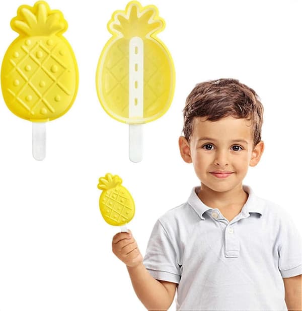 Jäätelön silikonimuotti | 3D-jäämuotit - Käsintehty jäätelökone ananas A