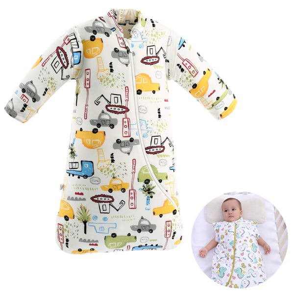 barnpyjamas bomull vadderad baby vinter sovsäck