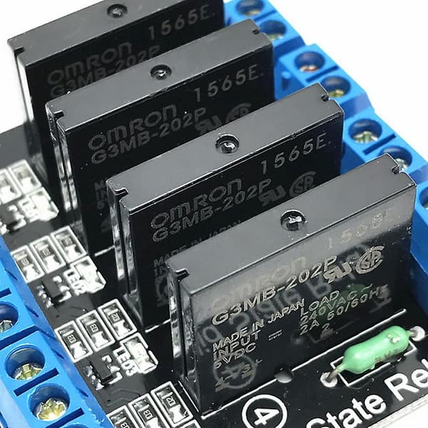 5V 1/2/4/8-kanals OMRON SSR G3MB-202P Solid State Relémodul Ny Style 1