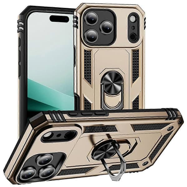 Kompatibel med iPhone 17 Pro Max Cover PC + TPU Telefoncover med Støttefod A