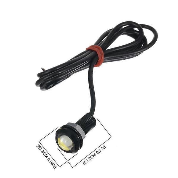 Motorcykel LED-glödlampor 12V Backspegel Blinkande Blinkerslampor 3LED Eagle