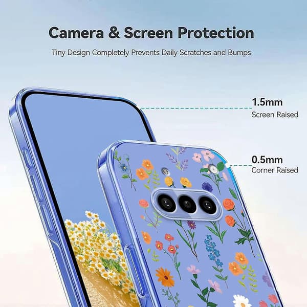 Blomstermønster Malet TPU Telefoncover til Nothing Phone 3a