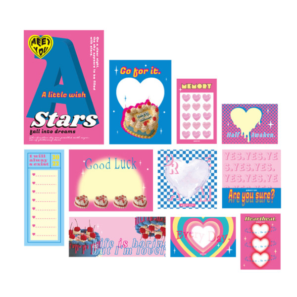 Färgat Scrapbooking Mönstrat papper 50 ark - Scrapbook