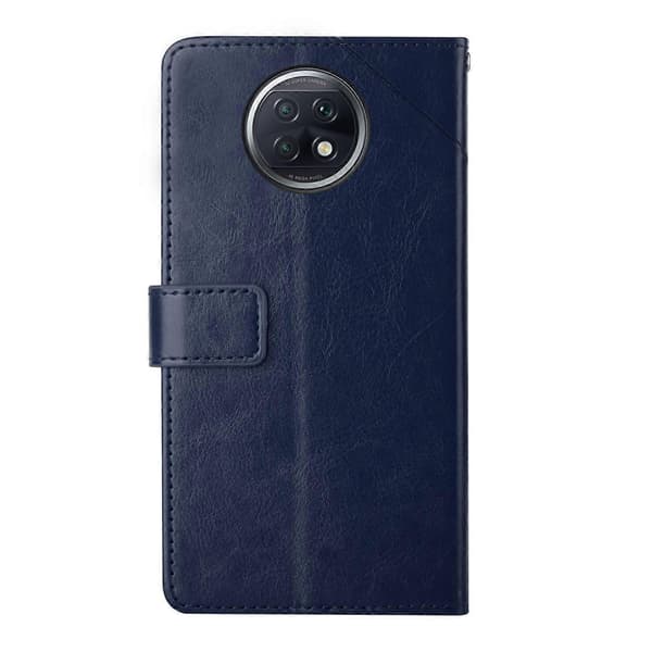 Til Xiaomi Redmi Note 9 5G / Note 9T 5G Y-syning Horisontal Flip Læder Telefonetui