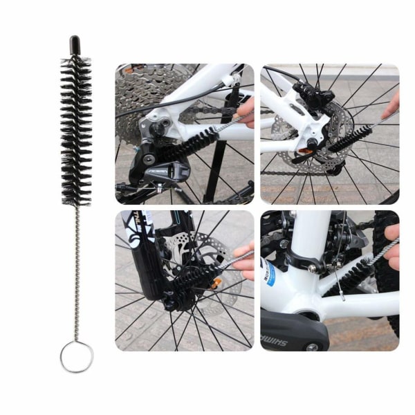 Sykkelrengjøringsverktøysett 7 Stück Fahrrad Clean Brush Kit für Fahrr