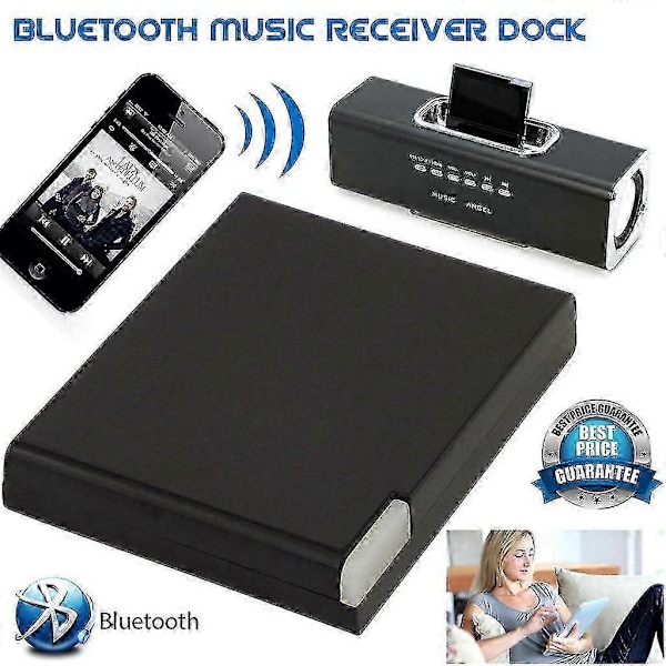 Bluetooth v5.0 Audio Modtager A2DP Musik Trådløs Adapter til iPhone iPod 30 Pin Dock Højttaler A